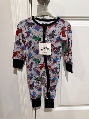 Cici's Kids Marvel Lego Bamboo One Zippy Pajamas size 0-3 months NWT